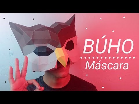 Cómo hacer una MASCARA de BÚHO con materiales CASEROS | Momuscraft