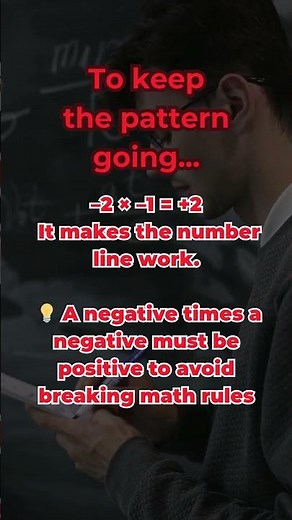 Why 2 Negatives = Positive