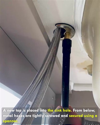 9.7K views | Metal Pipes Attached For Smooth Flow #TapInstall #SinkWork #PipeFix #FreshFlow #EasyPlumb | Deep Dive News | Facebook