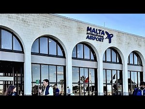 Arrival and Departure from Malta International Airport 🛫 Malta [4K]