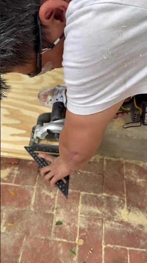 Easy way to cut board using speed square