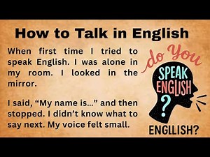 How to Talk in English Every Day – Even If You’re Alone || Think and Talk