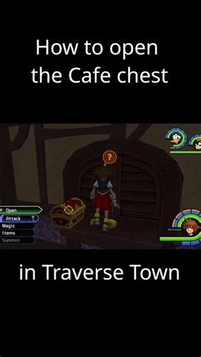 How to Open the Hidden Cafe Chest in Traverse Town! ☕✨ #KingdomHearts