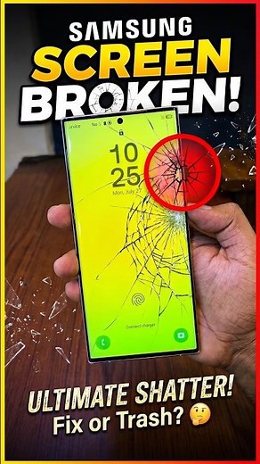 Is your Samsung screen cracked #tech #broken