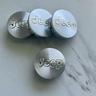 4x 55mm 2.16In Brushed Metal Silver Wheel Center Caps For  2002-11 Jeep Cars | eBay