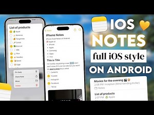 iOS Notes app in full iOS Style on Android 2025