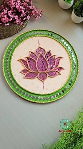Lotus design in these pretty colors 😍 This one is created for our USA client for Diwali gifting with many more other artworks.. her collection this year for Diwali gifting is based on positive energy and vastu Some more in the making.. stay tuned 😊 Lippan Art Lotus Online tutorials are available.. check link in bio for details on all our workshops n DIY kits #artowalls #lotus #lippanart #indianstyle #indiansinusa #diyprojects #diyideas #explorepage #nriindians #homedecor #vastu #vastutips #ind