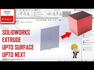 ⚡ Solidworks Extrude, upto surface, upto next | Advance Extrude Solidworks
