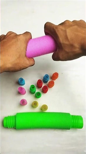Satisfying Voicing of POP Tube | diy #asmrsound #relaxing #poptubesound #shorts #insideout