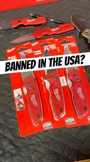 They BANNED Milwaukee Fastback Knives?