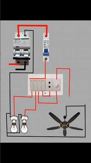 Simple Home Wiring Diagram | Fan + Bulb + Socket Connection Explained