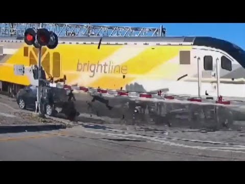 1 injured after vehicle collides with Brightline train in North Miami Beach