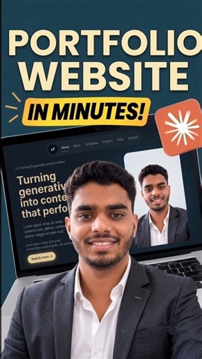 portfolio website tutorial 5 minutes