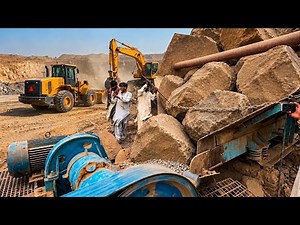 Huge Rocks Crushing Process. Super Satisfying Stone Crushing Process by Jaw Crusher #rockcrusher