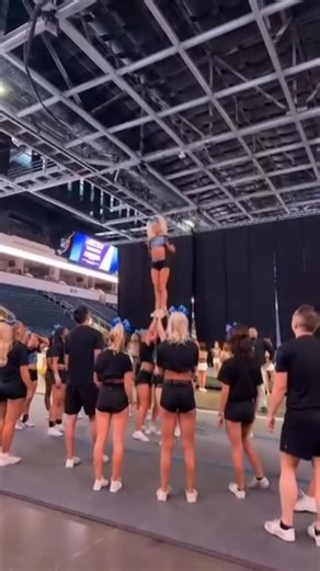 Tease & Toss™️ on Instagram: "Swooshcats bringing the Power Pony energy 🫶🏻🔥 Nothing hits like big skills and even bigger hair before hitting the mat 💖 #TeaseAndToss #PowerPony #CheerHair #CompetitionReady #CheerStyle #BigHairDontCare #CheerVibes #SlayTheMat #CheerLife #AllStarCheer #CheerCoach #CheerNation #Swooshcats"