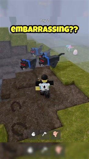 Running from Wolfs in 99 Nights in The Forest