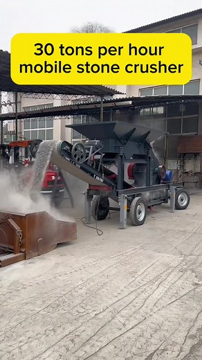 30 tons per hour mobile stone crusher #mobilestonecrusher #mobilecrusher #stonecrusher #crusher #30tonsperhourmobilestonecrusher
