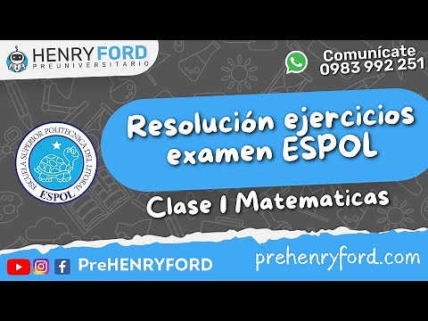 ✅ Clase 1 | Matematicas | Examen admisión ESPOL 2023