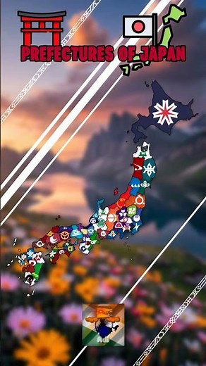 Prefectures of Japan #subdivision #japan #map #mapping #maps #geography #geographythroughmaps
