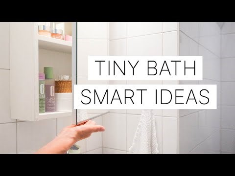 MORNING beauty ROUTINE & Ideas for a TINY and minimal BATHROOM