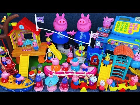12 Minutes Satisfying with Unboxing Cute Peppa Pig Family Holiday Toys Collection ASMR | Review Toys