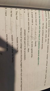 Indefinite Numeral Adjectives denote indefinite number without ... | Filo