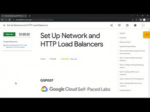 Set Up Network and HTTP Load Balancers | GSP007 | Solution