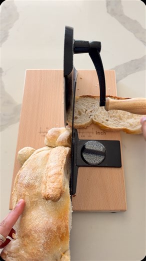 Promised Goods | Slice a Sourdough Bunny with me 🐇🍞 Comment “slicer” if you want the link to be send to your DMs 💕 • • • #manualbreadslicer #slicing... | Instagram