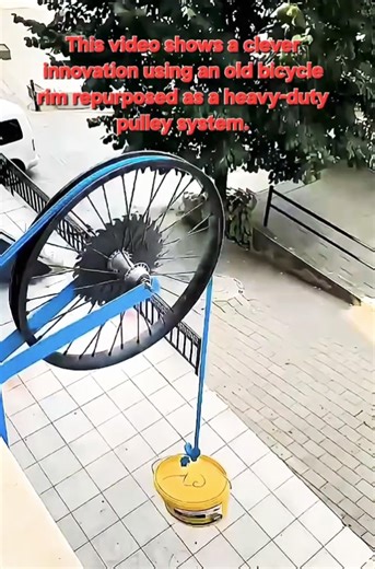 ​Easy DIY Balcony Lift | Upcycled Bike Rim Project