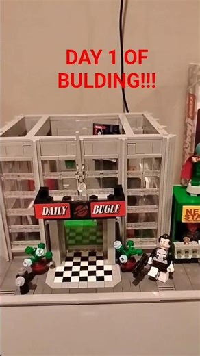 Day 1 of building THE LEGO DAILY BUGLE!!!