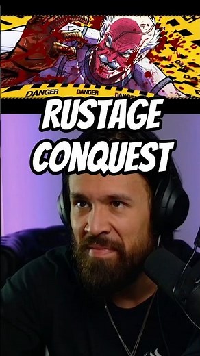 RUSTAGE Conquest REACTION #rustage #conquest #invincible #nerdcore #rap #shorts #reaction