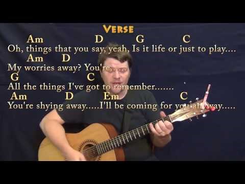 Take on Me (a-ha) Strum Guitar Cover Lesson in G with Chords/Lyrics