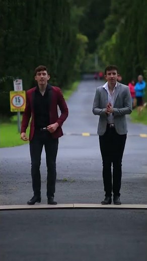 The GBs do the BeeGees #stayinalive #dance #shorts