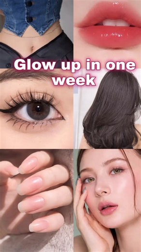 glow up in just one week 💕🧿 #skincare #haircare #bodycare #glowup #beautytips #shorts #viralvideos