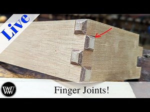 How to Cut Finger Joints with Hand Tools Box joint