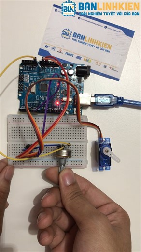 5.3K views · 38 reactions | Các bạn đã từng sử dụng động cơ servo chưa? Nếu chưa hãy tham khảo ngay video này nha #Banlinhkien #arduino #diy #servo #pwm #motor #reelsviral | Banlinhkien | Facebook