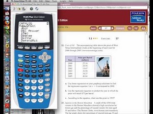 Linear Regression and Forecasting with TI-84