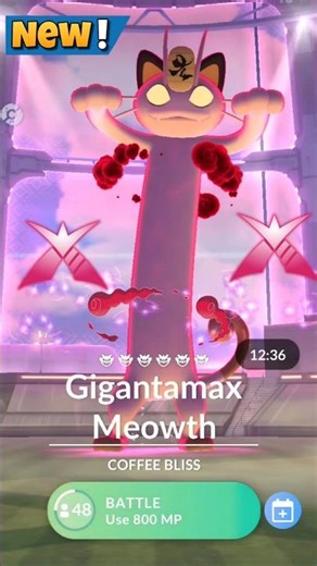 First Ever Gigantamax Meowth Raid in Pokemon Go