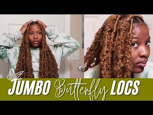 how to jumbo butterfly locs tutorial