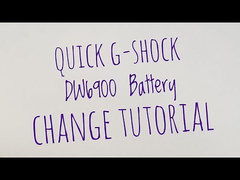 Casio GShock DW-6900 battery change tutorial how too video CR2016