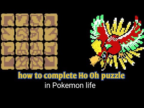 How to complete Ho - Oh puzzle in Pokemon life