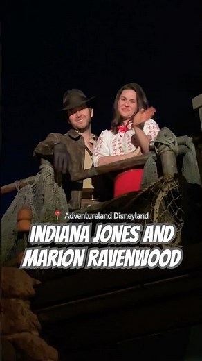 indiana jones & marion ravenwood #indianajones #adventure #disneyvlogging #disneyland #disneyparks