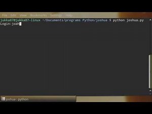 Joshua from Wargames (python)