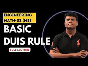 Basic DUIS Rule | Engineering Maths-02 (M2) Full Lecture | #sppuexam #engineering #sppu #newupdate