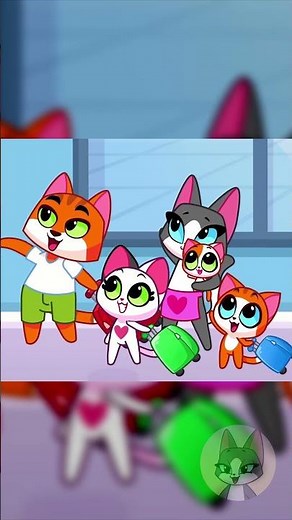 Oh no, the family is late for their flight! Airport adventure song #forkids #purrpurr #songs