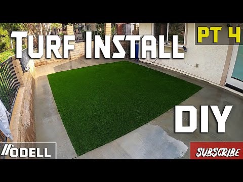How to install Artificial Turf DIY (Backyard Remodel) Part 4