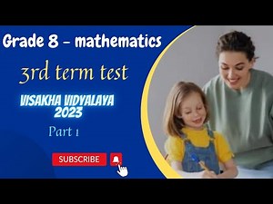 grade 8 maths English medium | grade 8 third term test | education wamh