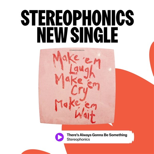 1.4K views | Stereophonics are back with 'There’s Always Gonna Be Something' from their upcoming album 'Make 'em Laugh, Make 'em Cry, Make 'em Wait', set to drop on April 25 | Deezer | Facebook