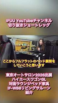 [Tokyo Auto Salon 2026] Introducing the Popular IF-WB8 Custom Complete Luxury Living Saloon HiAce...