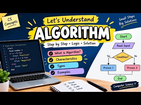 Algorithm Explained in Easy Way | What is Algorithm? | Steps, Characteristics & Examples